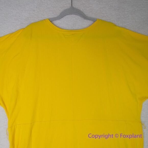 NEW Eloquii‎ yellow Cross Front Flutter Sleeve Dress, size 16 - Picture 11 of 16